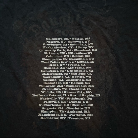 Vintage Y2K Daughtry Anvil Concert Teeshirt 2010 Baltimore MD, Boston - Picture 7 of 8